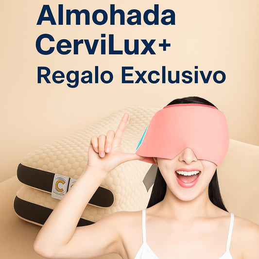 Dile adiós al dolor cervical y las noches sin descanso con la almohada CerviLux™ – ¡y recibe GRATIS el gorro de gel terapéutico!